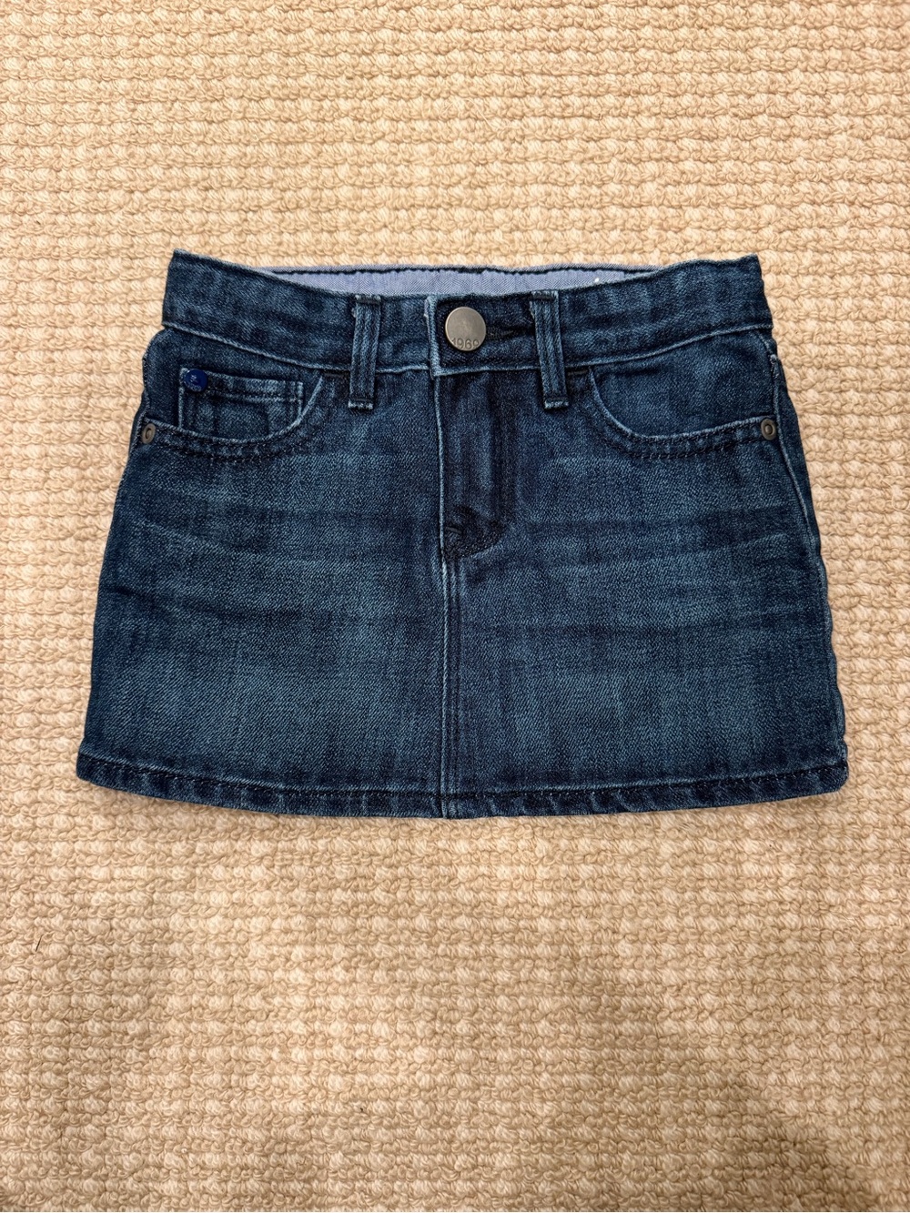 GAP Girls Dark Blue Denim Mini Skirt